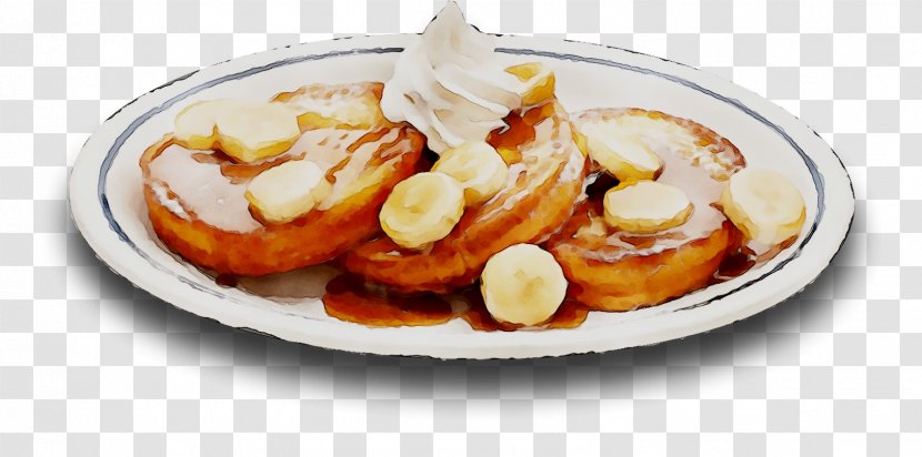 French Toast Dish Breakfast Cuisine Bananas Foster - Baked Goods Transparent PNG