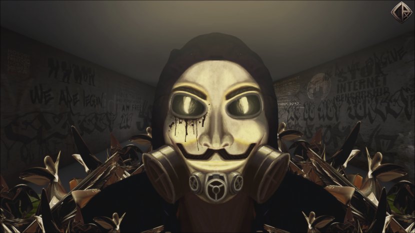 Anonymous Desktop Wallpaper Guy Fawkes Mask High-definition Video Transparent PNG