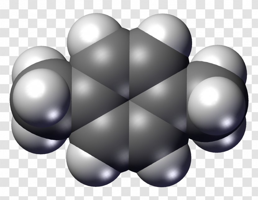 P-Xylene Durene Molecule Aromatic Hydrocarbon - Btx - Sphere Transparent PNG