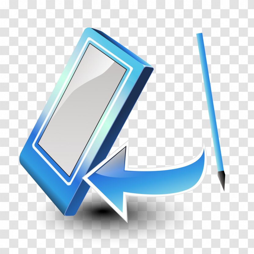 Cartoon Animation - Electric Blue - Tablet Transparent PNG
