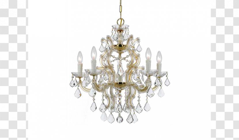 Lighting Chandelier Light Fixture Swarovski AG - Gold Transparent PNG