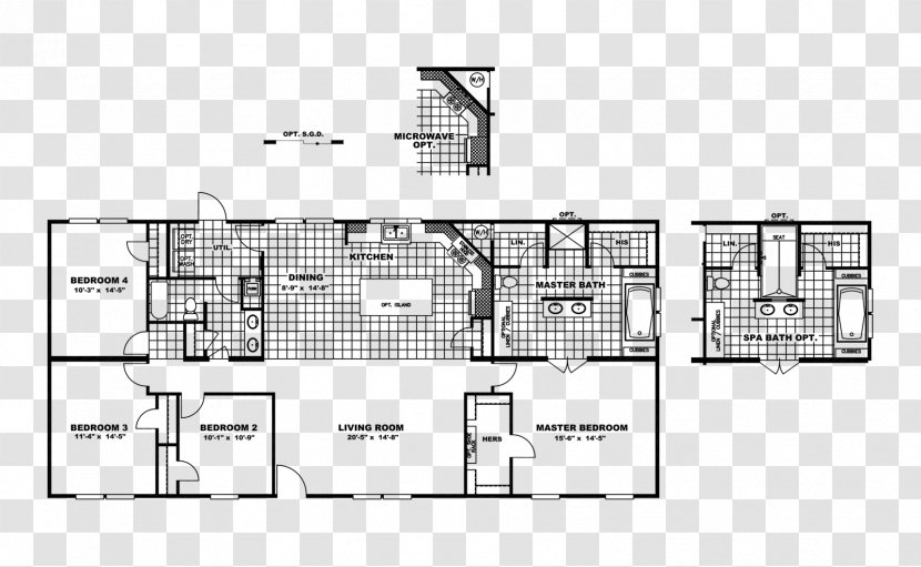 Floor Plan House Prefabricated Home Architecture - Bonus Room Transparent PNG