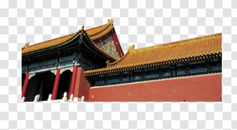 Forbidden City Building Architecture - Roof Transparent PNG