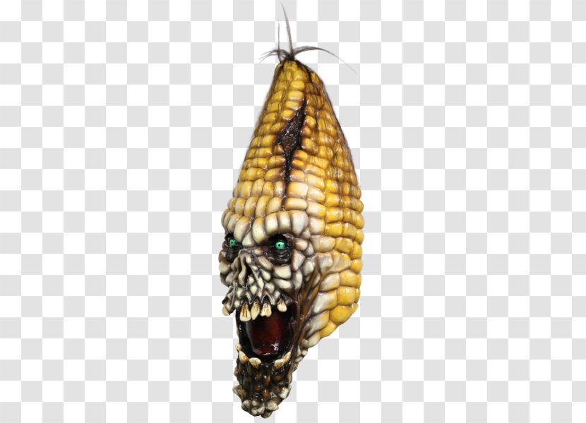 Corn On The Cob Latex Mask Maize Costume - Moths And Butterflies Transparent PNG