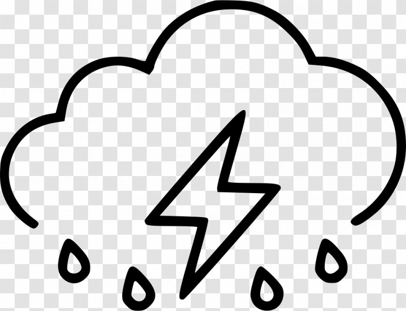 Rain Cloud - Symbol - Blackandwhite Transparent PNG