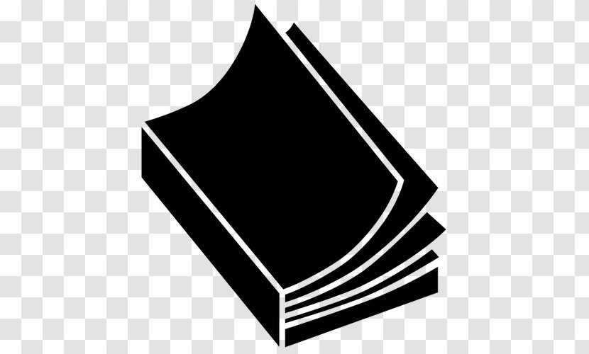 Book Clip Art - Black And White Transparent PNG