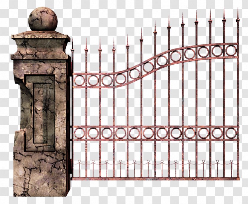 Iron Gate Fence Metal Architecture - Arch - Nonbuilding Structure Transparent PNG