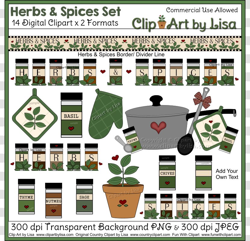 Spice Baking Herb Cooking Clip Art - Cookie - Cliparts Transparent PNG