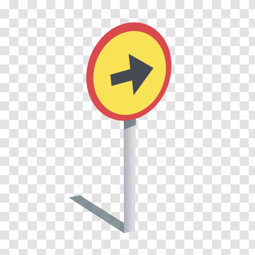 Clip Art - Yellow - Direction Indicator Card Transparent PNG