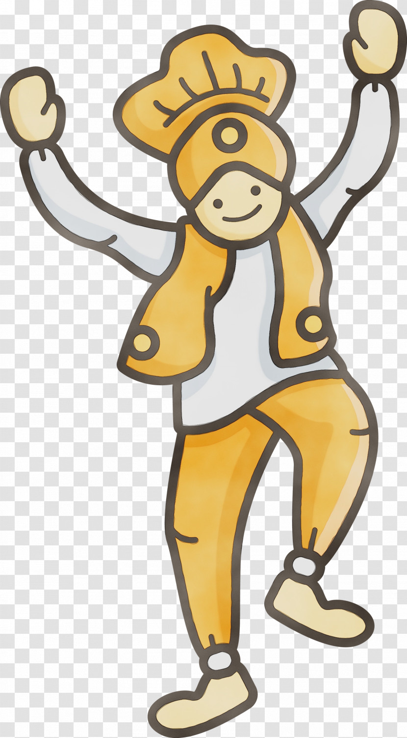 Cartoon Yellow Mascot Animal Figure Transparent PNG