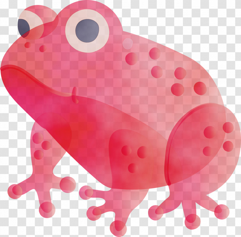 Pink Frog Animal Figure Transparent PNG