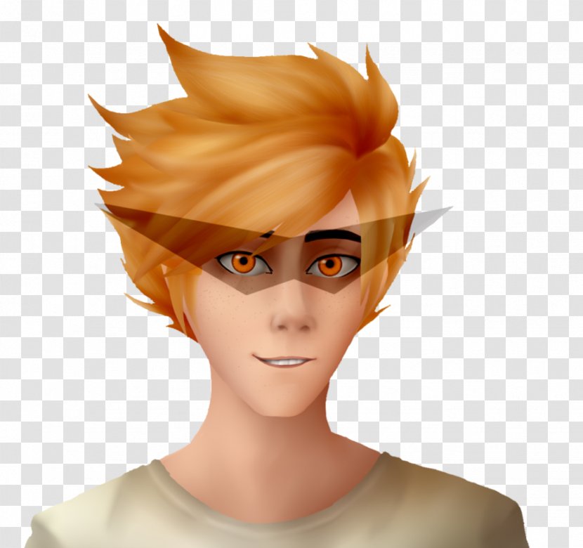 Homestuck Forehead Nose Hair Coloring - Dirk Transparent PNG