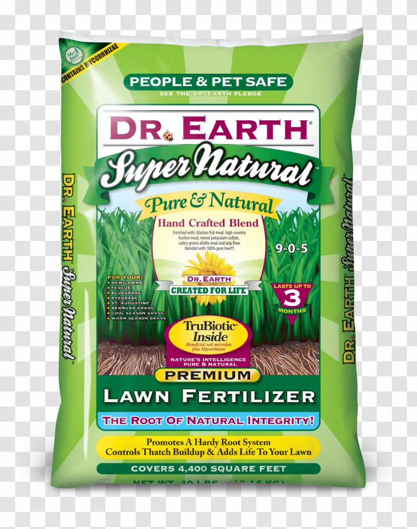 Organic Food Natural Foods Dr. Earth Super Lawn Fertilizer, Green 715 Fertilizer - Life Transparent PNG