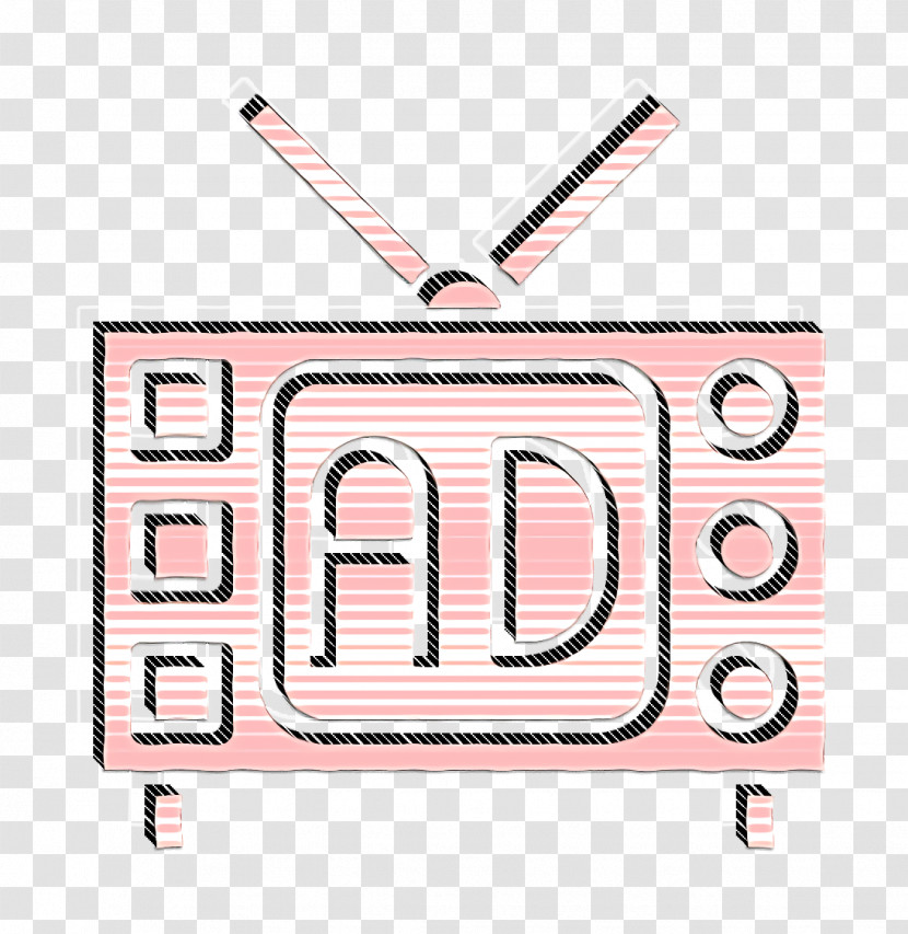Tv Icon Advertising Icon Television Icon Transparent PNG