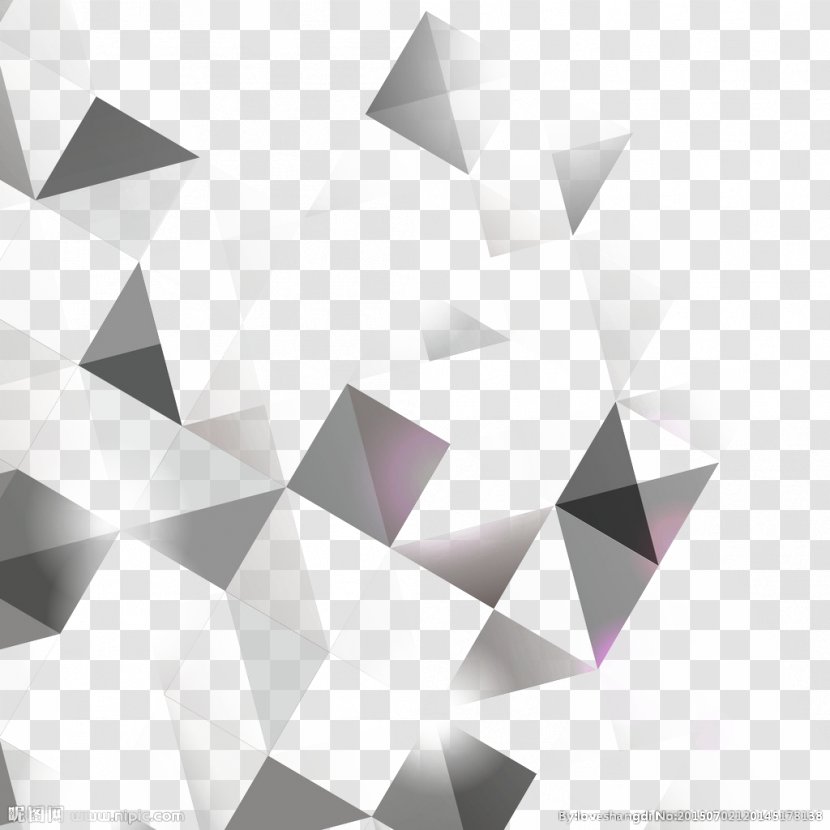 Black And White Concept - Royaltyfree - Posters Irregular Diamond Shading Transparent PNG