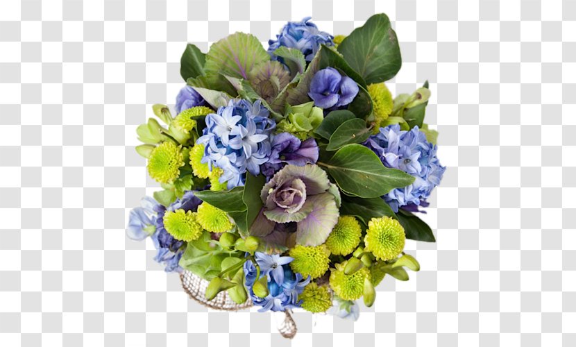 Flower Bouquet Hydrangea Cut Flowers Floral Design - Arranging Transparent PNG