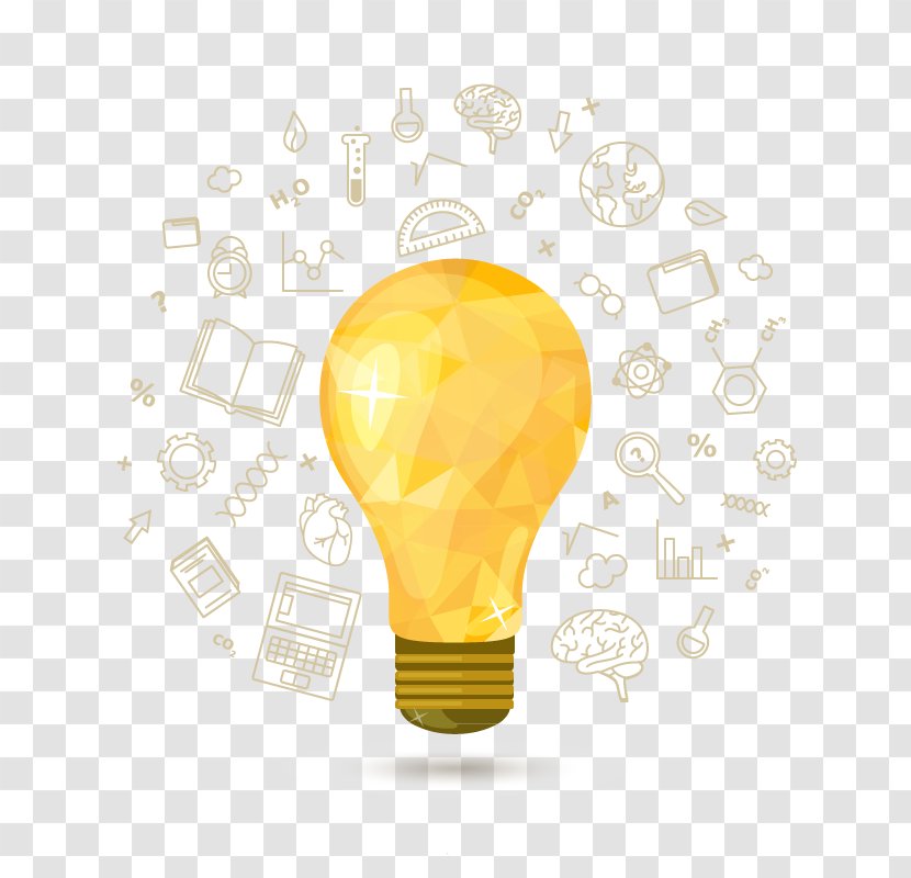 Incandescent Light Bulb - Creativity Transparent PNG