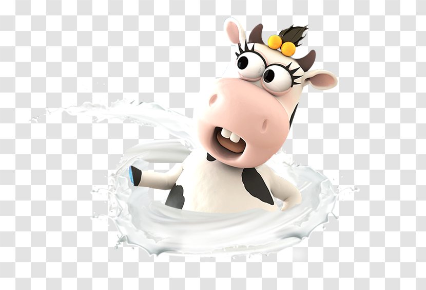 Cows Milk Dairy Cattle Bottle - Food - Cartoon Cow Transparent PNG