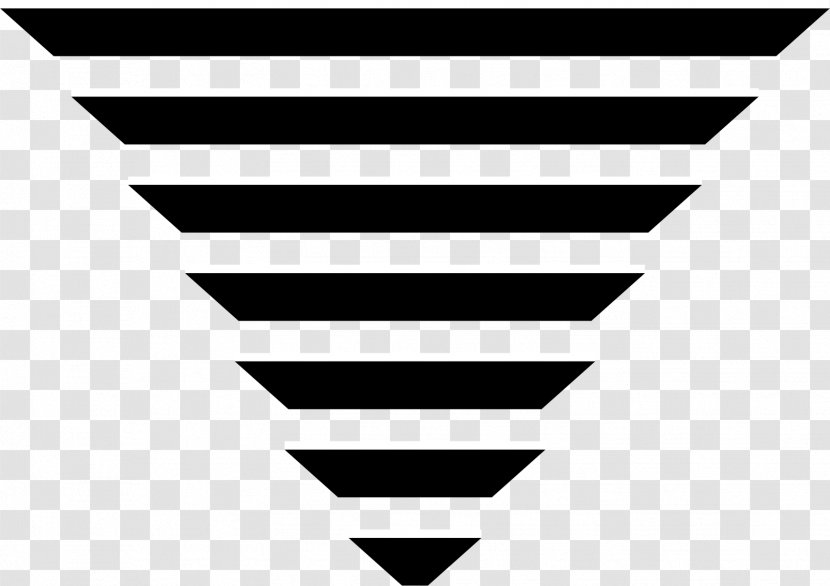 Black And White Line Triangle - Symmetry - Pyramid Transparent PNG