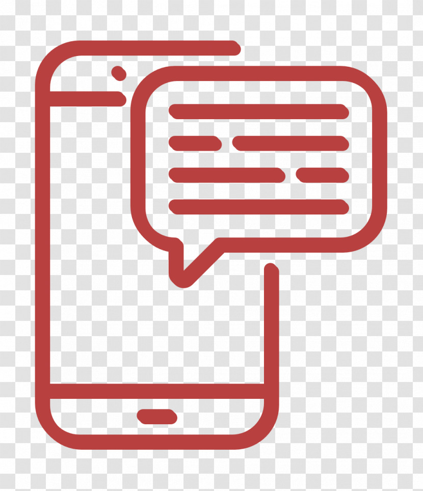 Sms Icon Communication Icon Message On Phone Icon Transparent PNG