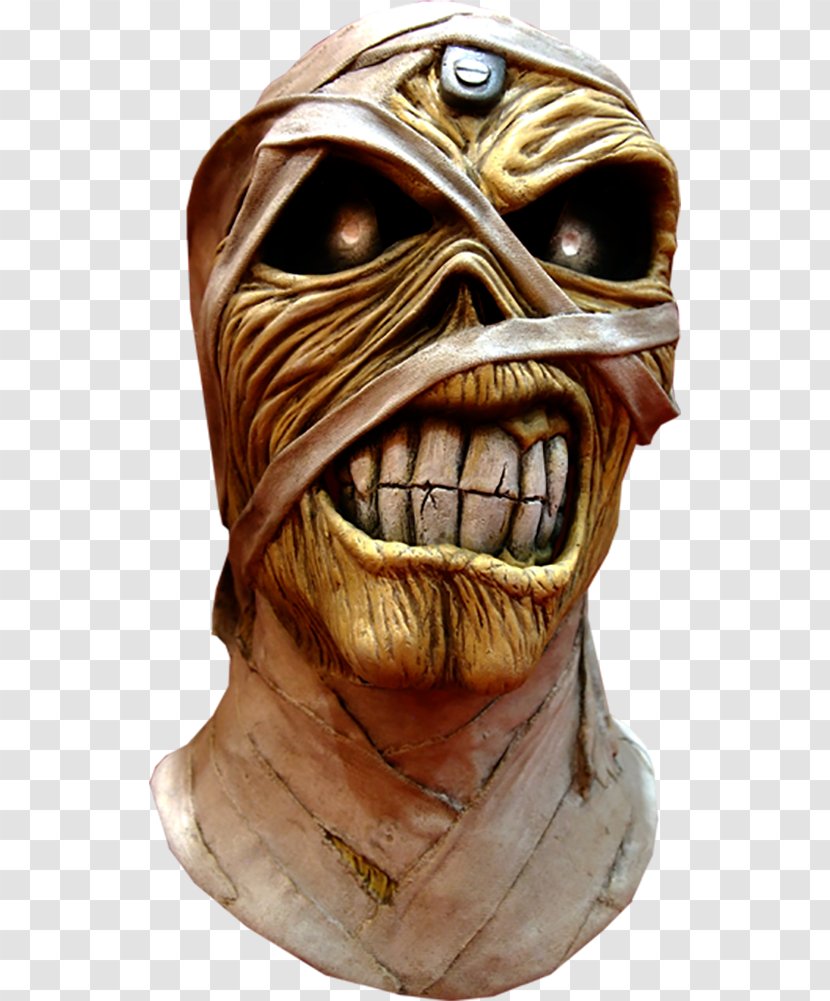 Eddie Iron Maiden Powerslave Mask Piece Of Mind - Cartoon Transparent PNG