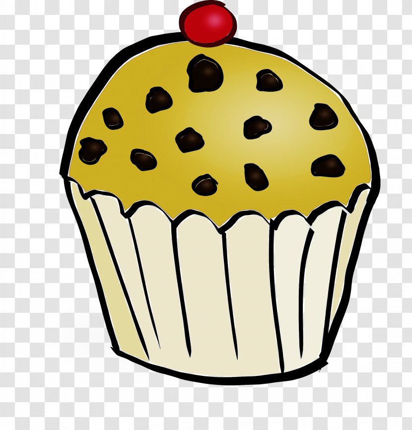 Yellow Cupcake Baking Cup Clip Art Dessert - Food - Muffin Icing Transparent PNG