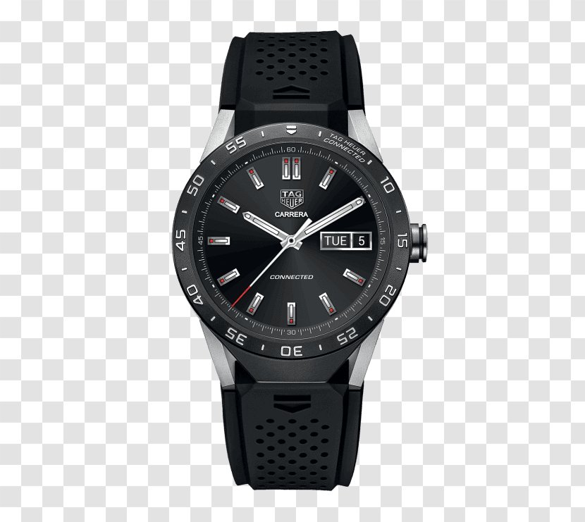 TAG Heuer Connected Smartwatch Chronograph - Jeanclaude Biver - Mars Splashing Transparent PNG