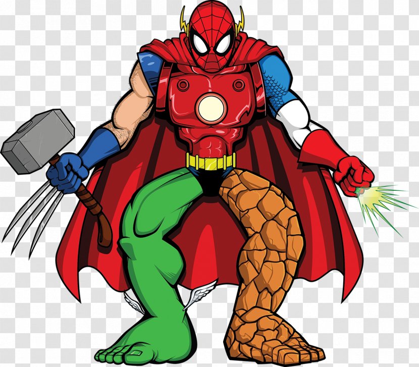 Superhero Batman Hulk Luke Cage Flash - Wolverine - Marvel Transparent PNG