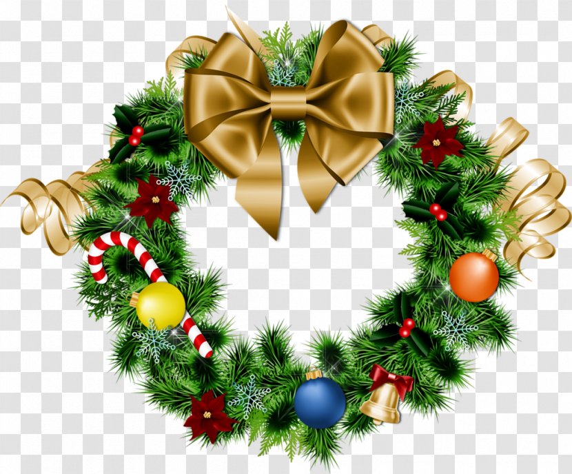 Christmas Ornament Wreath Decoration Clip Art - Holiday Transparent PNG