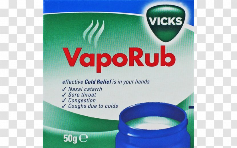 Vicks VapoRub Nasal Congestion Common Cold Cough - Symptom - Nose Transparent PNG