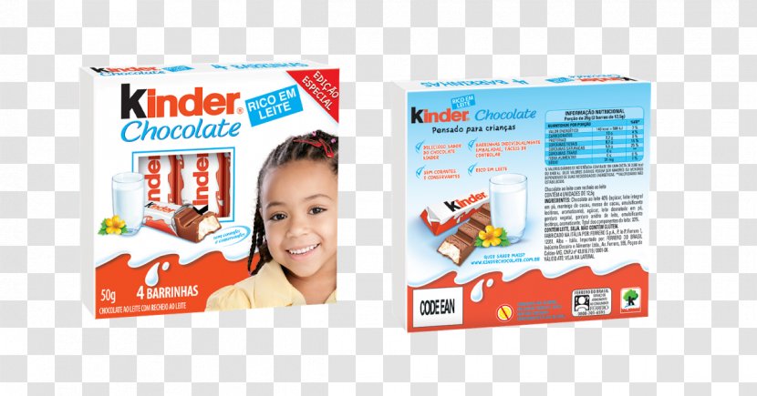 Kinder Chocolate Milk Brand Transparent PNG