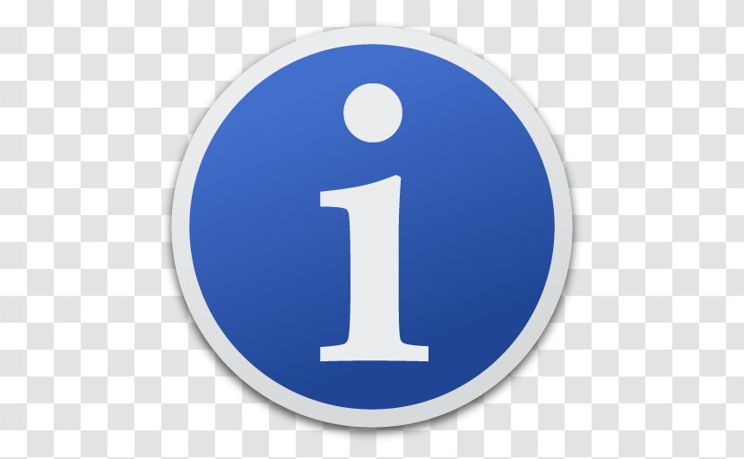 Information - Number - Electric Blue Transparent PNG