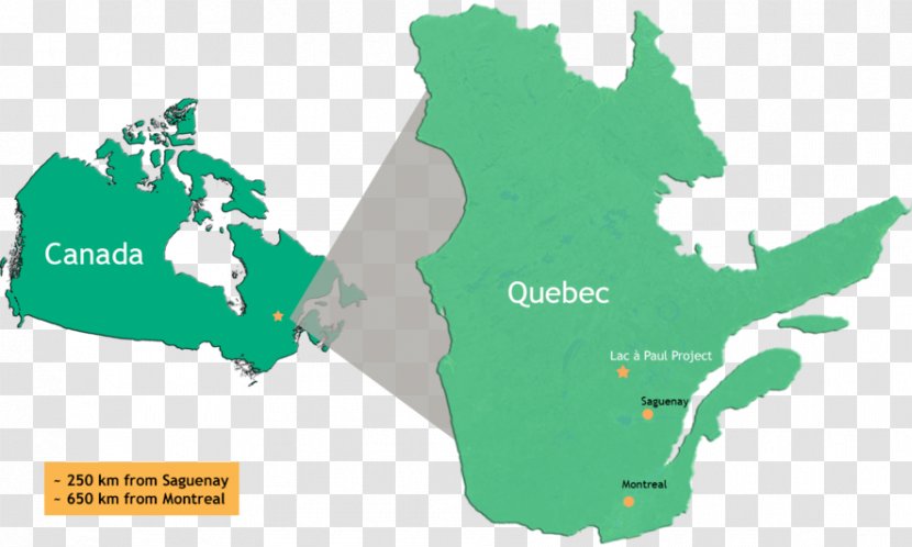 Arianne Phosphate Inc. Map Montreal Lac à Paul Mine - World Transparent PNG