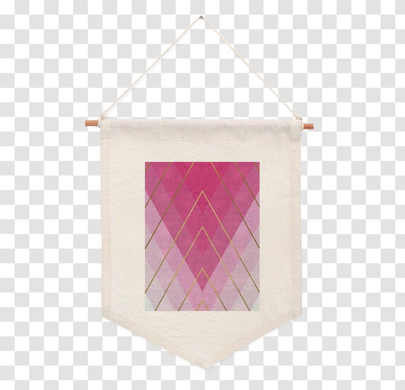 Pink M Triangle - Rectangle Transparent PNG