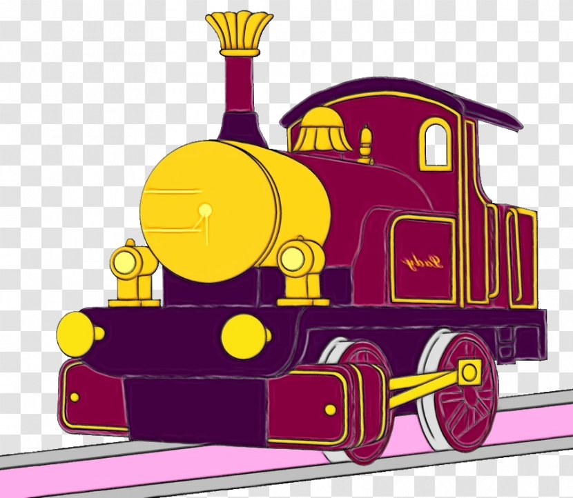 Locomotive Transport Train Steam Engine Vehicle - Railroad Car Rolling Transparent PNG