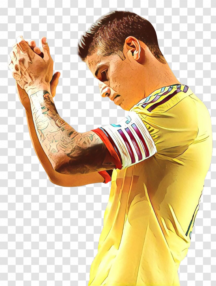 Arm Shoulder Yellow Joint Gesture - Muscle - Thumb Finger Transparent PNG