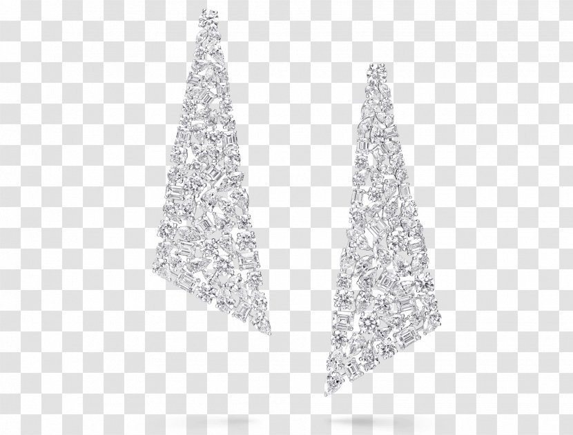 Jewellery Christmas Decoration Tree Earring Gift - Diamond Triangular Pieces Transparent PNG