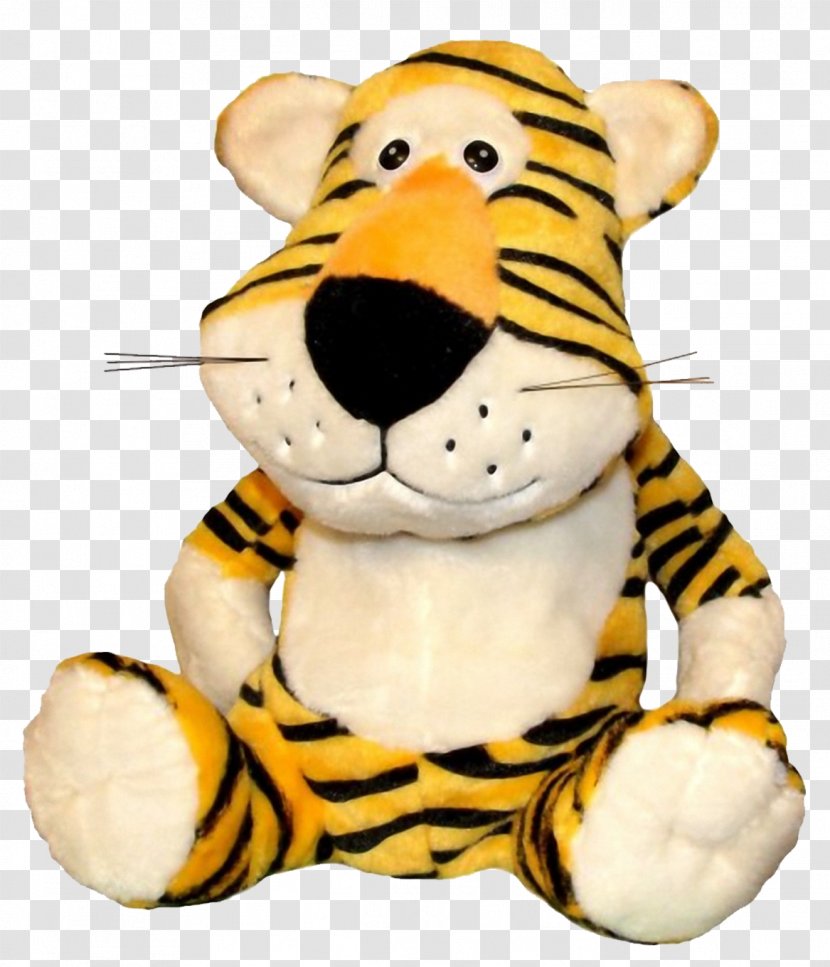Tiger Lion Bear Stuffed Toy Plush - Heart Transparent PNG