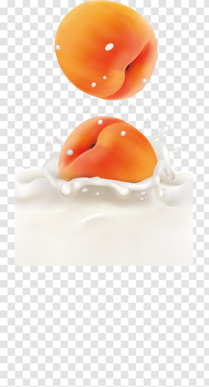 Milk Peach Yogurt Transparent PNG