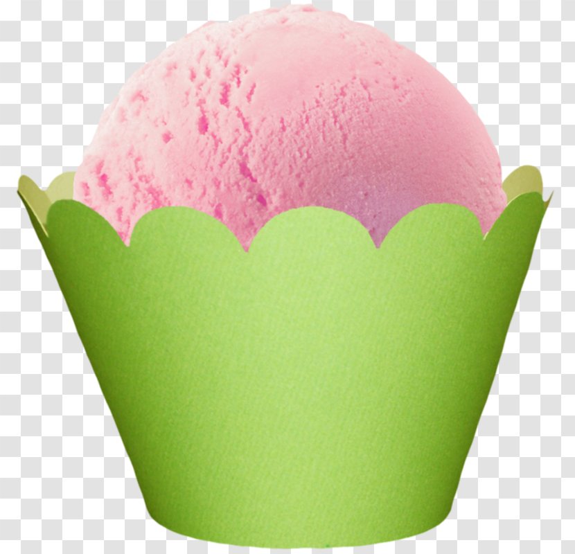 Ice Cream Cone Cupcake Sundae - Green - Frozen Snowball Transparent PNG