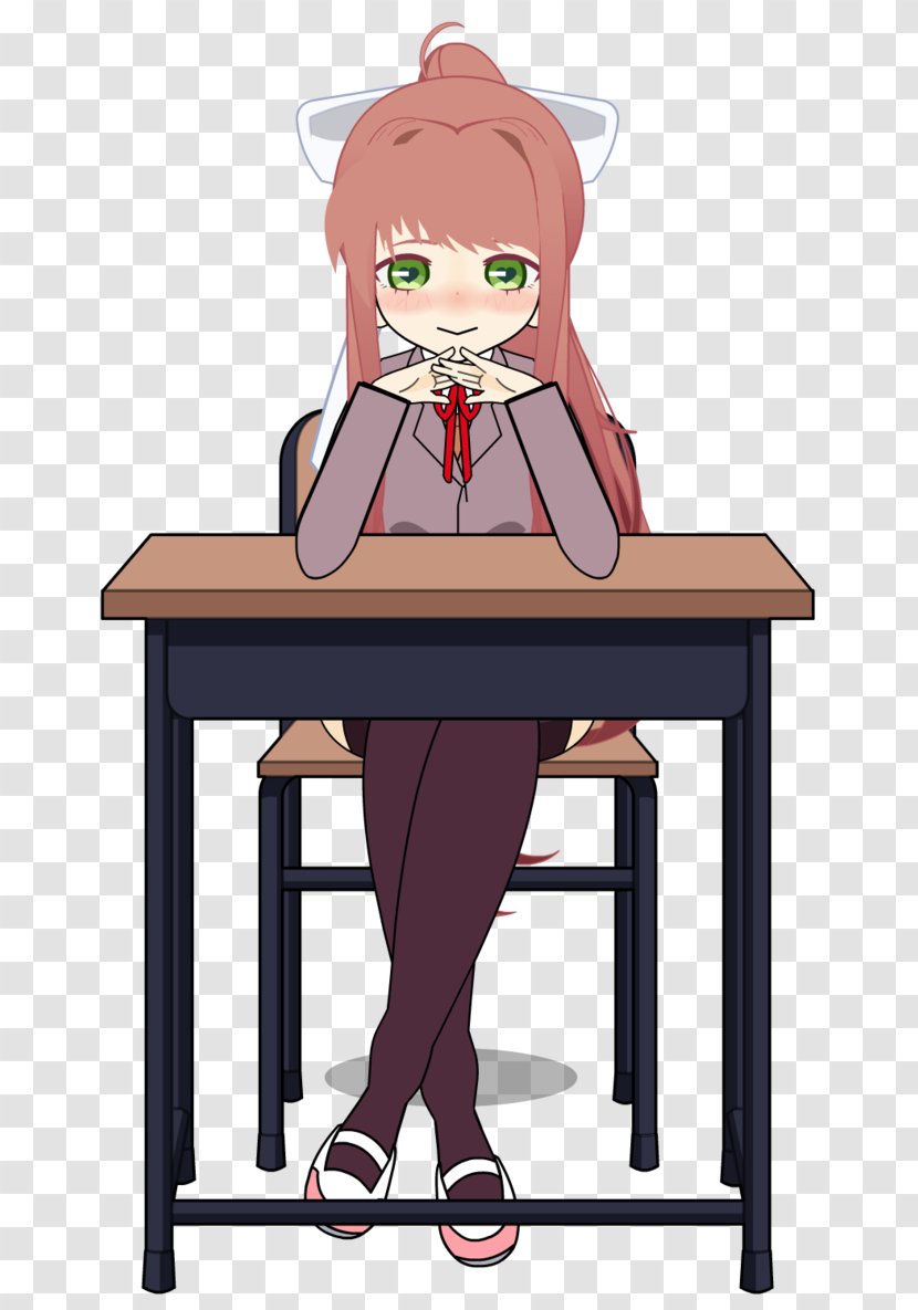 Table Doki Literature Club! Yandere Illustration Wall - Heart - Throne ROOM Transparent PNG