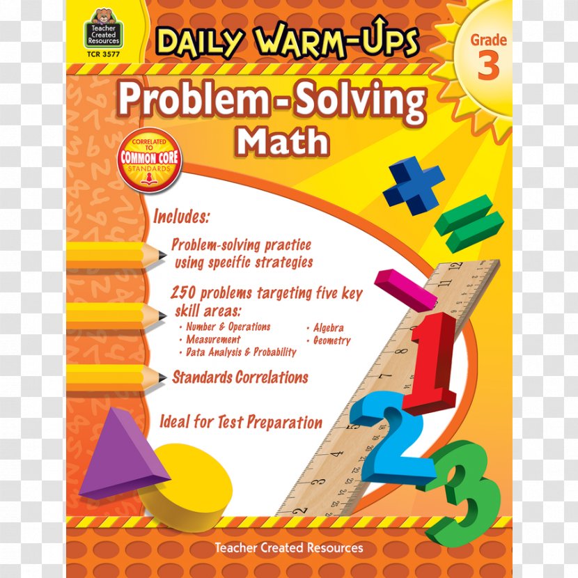 Daily Warm-Ups: Problem Solving Math Grade 4 Mathematics Teacher Word - Fourth - Question Transparent PNG