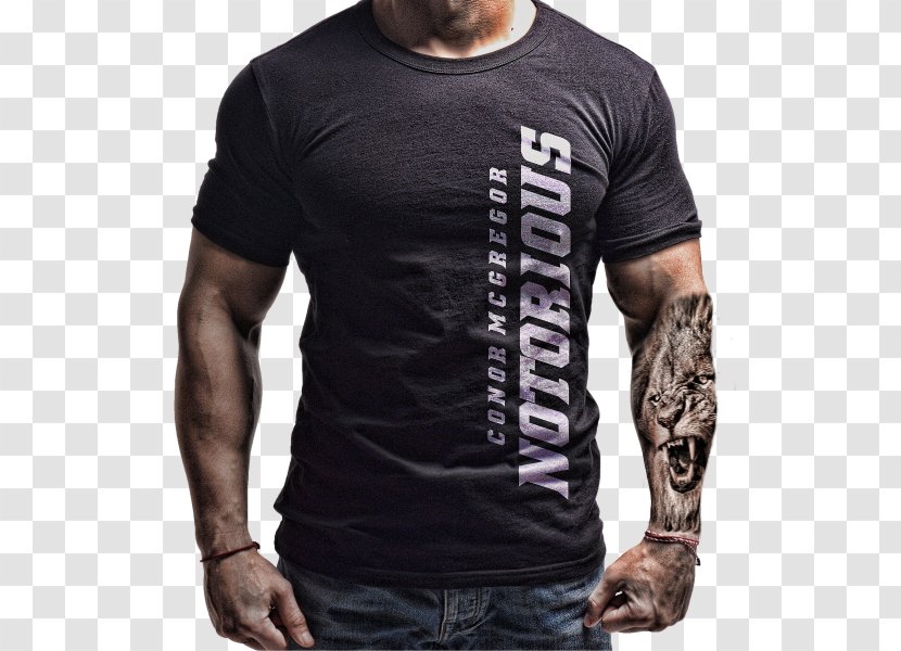 T-shirt Floyd Mayweather Jr. Vs. Conor McGregor Ultimate Fighting Championship Clothing - Longsleeved Tshirt - Mcgregor Transparent PNG