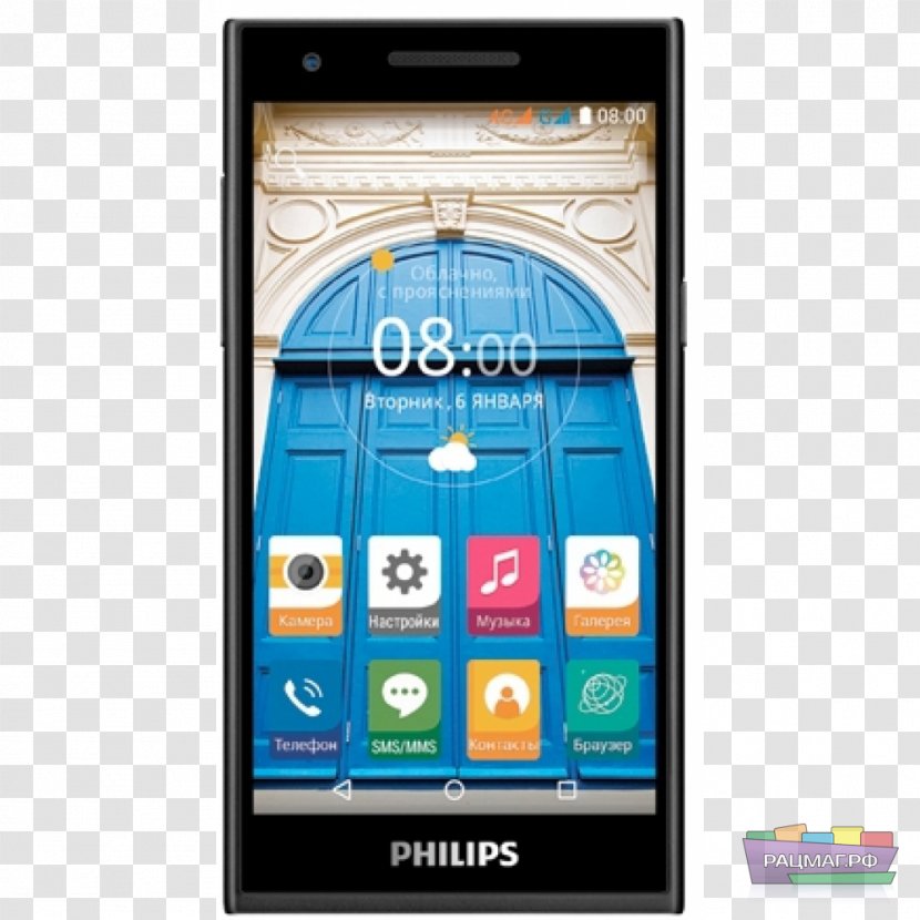 Philips Mobile Phones Smartphone Telephone Display Device Transparent PNG