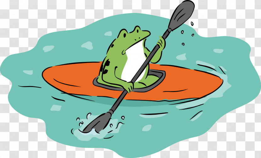 Chōjū-jinbutsu-giga Frogs Ukiyo-e Cartoon Canoe Transparent PNG