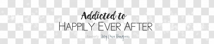 Logo Brand Font - Black And White - Happily Ever After Transparent PNG
