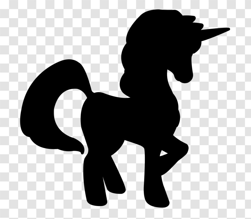 Pony Silhouette Clip Art - Fictional Character - Livestock Transparent PNG