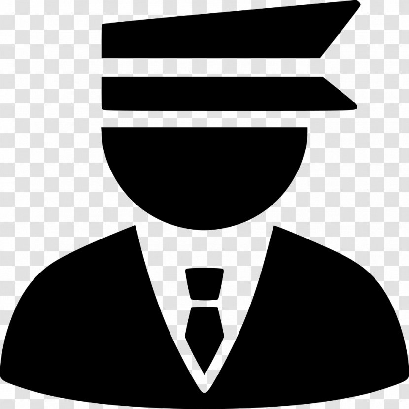 Management Office - Black And White - Policeman Icon Transparent PNG