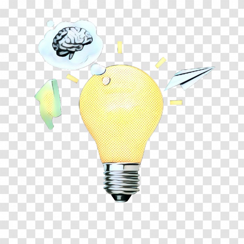 Light Bulb Cartoon - Yellow - Logo Lamp Transparent PNG