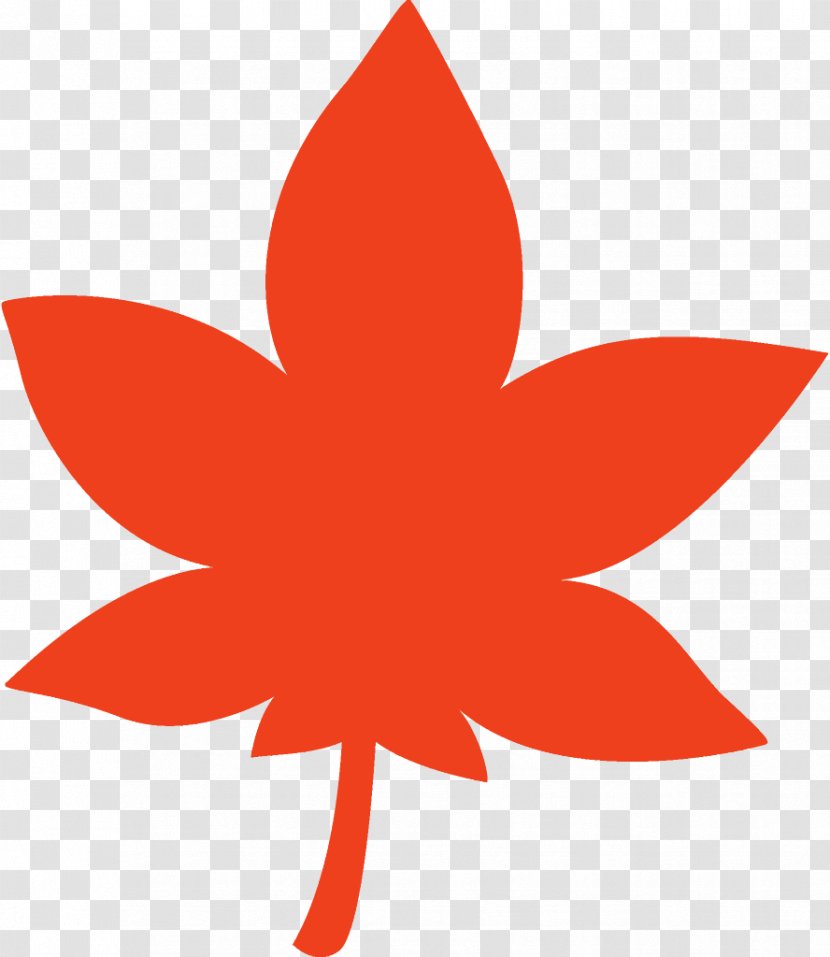 Maple Leaf Fallen Dead - Red - Logo Flower Transparent PNG